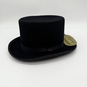 Scala Authentic Handmade 100% Wool Black Hat Style 568